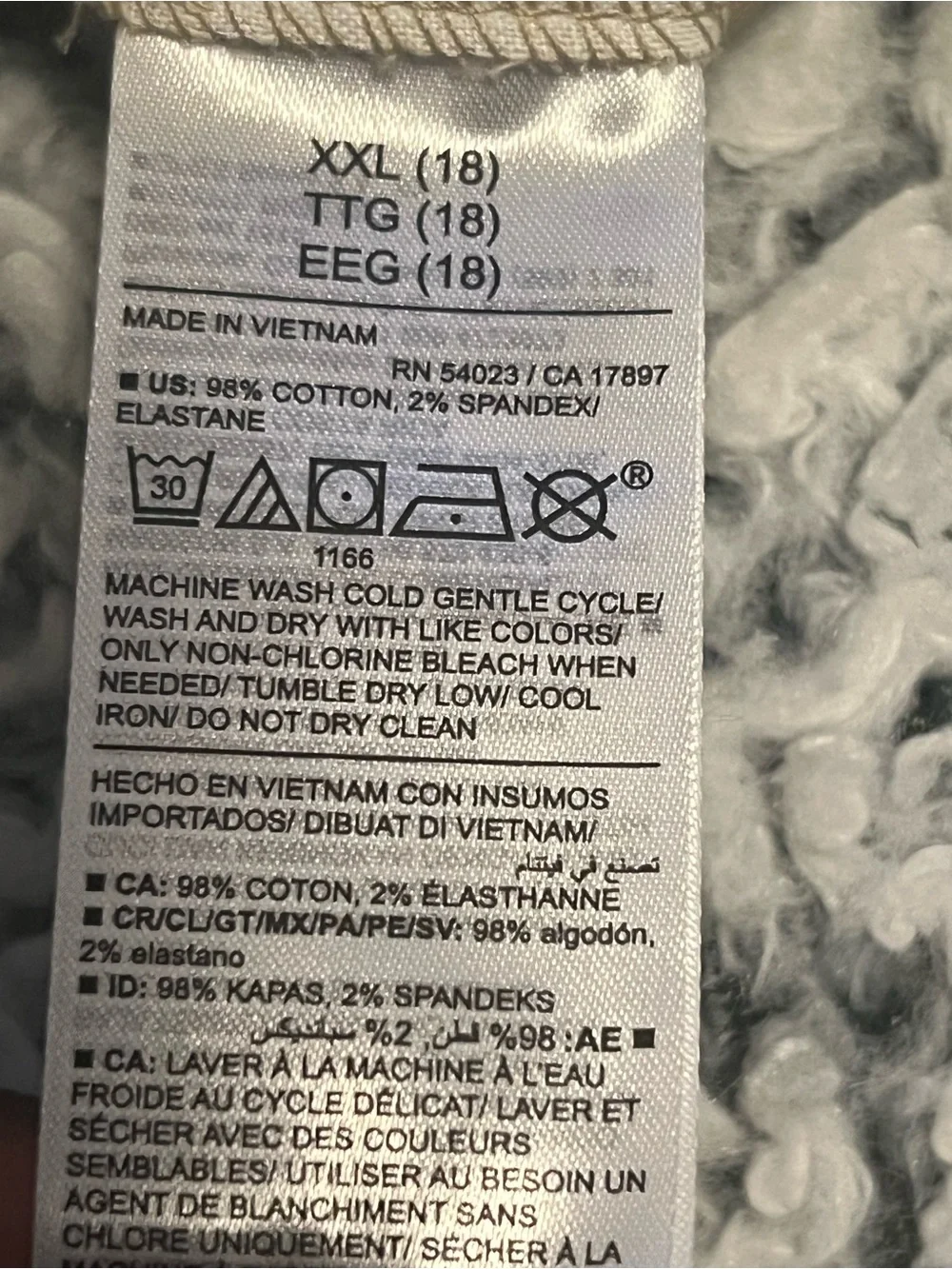 Old Navy pack size